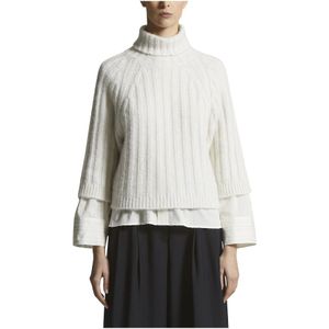 Peserico, Dames, Truien, Wit, Maat: XL
