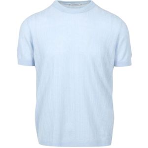 Paolo Pecora, Heren, Truien, Blauw, Maat: 2XL Katoen,