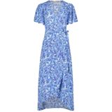 Fabienne Chapot - Archana Jurk - Blauw - Midi Wikkeljurk - Dames