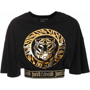 Just Cavalli, Dames, Tops, Zwart, Maat: XS