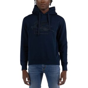 Etro, Heren, Sweatshirts & Hoodies, Blauw, Maat: M Katoen,
