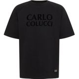 Carlo Colucci, Heren, Tops, Zwart, Maat: XS