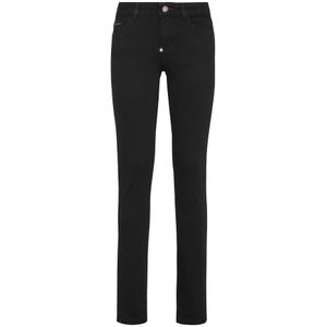Philipp Plein, Dames, Jeans, Zwart, Maat: W26 Denim,