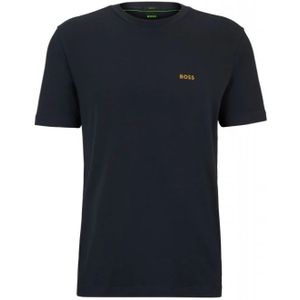 Hugo Boss - Tee T-Shirt - Zwart - Katoen