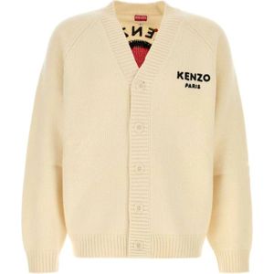 Kenzo, Heren, Truien, Beige, Maat: L Wol,