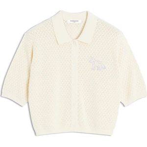 Maison Kitsuné, Dames, Truien, Beige, Maat: S