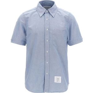 Thom Browne, Heren, Overhemden, Blauw, Maat: L Katoen,