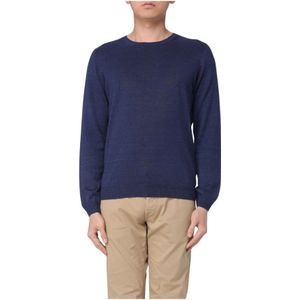 Fay, Heren, Truien, Blauw, Maat: 2XL Katoen,