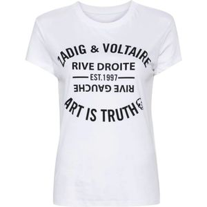 Zadig & Voltaire, Dames, Tops, Wit, Maat: XS Katoen,