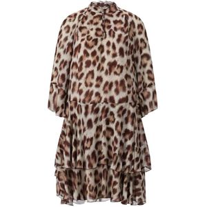 Luisa Cerano, Dames, Jurken, Veelkleurig, Maat: L Viscose,