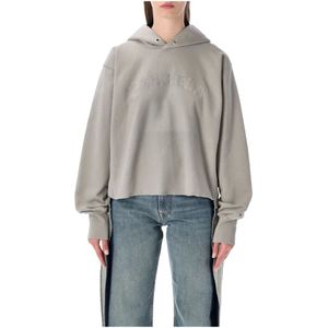 Maison Margiela, Dames, Sweatshirts & Hoodies, Grijs, Maat: L Katoen,