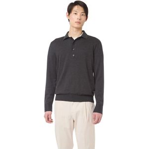 Eleventy, Heren, Truien, Zwart, Maat: M Katoen,