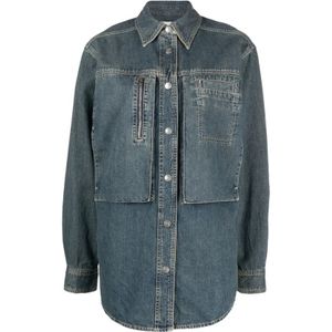 Isabel Marant, Dames, Jassen, Blauw, Maat: 3XS Denim,