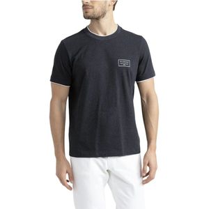 Peserico, Heren, Tops, Blauw, Maat: 2XL Katoen,