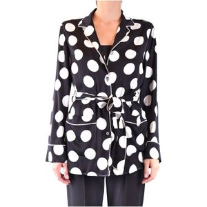 Dolce & Gabbana, Dames, Jassen, Zwart, Maat: XS Zijde,