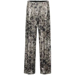 Betty Barclay - Marlene Broek - Beige - Polyester - Wijde Pijp - Dierenprint