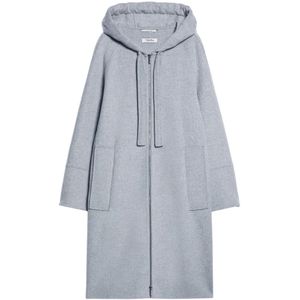 Max Mara, Dames, Mantels, Grijs, Maat: XS Wol,