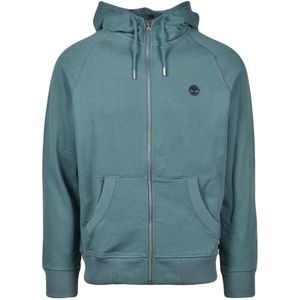 Timberland, Heren, Sweatshirts & Hoodies, Groen, Maat: 3XL Katoen,