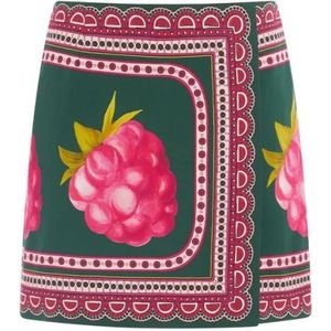 La DoubleJ, Dames, Rokken, Veelkleurig, Maat: L Satijn,