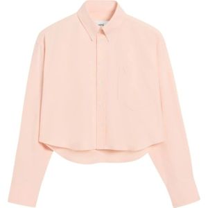 Ami Paris, Dames, Blouses & Shirts, Roze, Maat: M