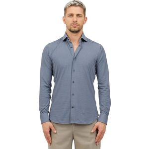 Caliban, Heren, Overhemden, Blauw, Maat: 5XL