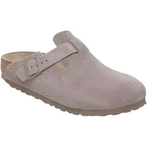 Birkenstock, Heren, Schoenen, Grijs, Maat: 44 EU Leer,