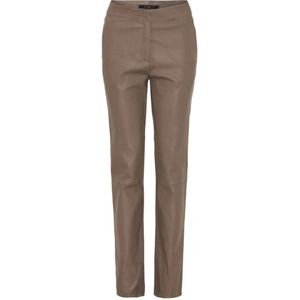 Btfcph, Dames, Broeken, Beige, Maat: M Leer,