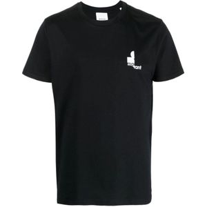 Isabel Marant, Heren, Tops, Zwart, Maat: L Katoen,