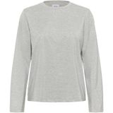 Saint Tropez, Dames, Tops, Grijs, Maat: M Leer,