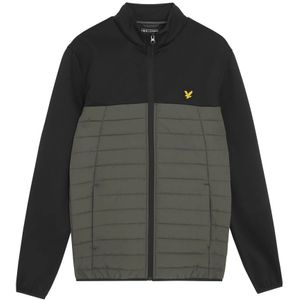 Lyle & Scott, Heren, Jassen, Zwart, Maat: S Fleece,