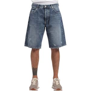 Icon Denim, Heren, Korte broeken, Blauw, Maat: W33 Denim,