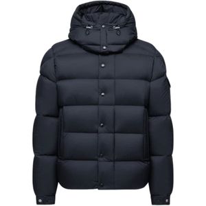 Moncler, Heren, Jassen, Blauw, Maat: 2XL Nylon,