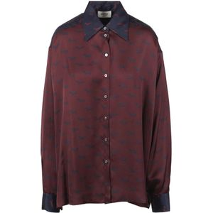 Ottod'Ame, Dames, Blouses & Shirts, Rood, Maat: XS