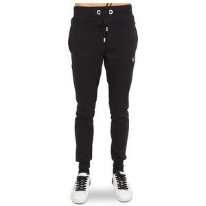 Philipp Plein, Heren, Broeken, Zwart, Maat: S Katoen,