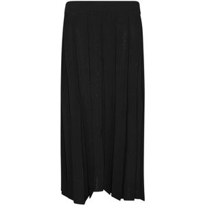Tory Burch, Dames, Rokken, Zwart, Maat: M Viscose,