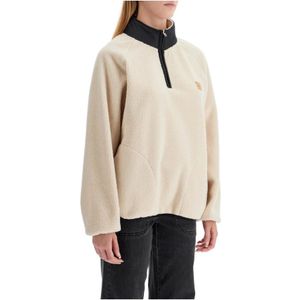 A.p.c., Dames, Sweatshirts & Hoodies, Beige, Maat: L Fleece,