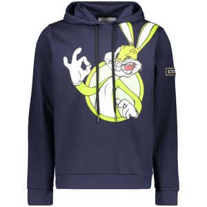 Iceberg, Heren, Sweatshirts & Hoodies, Blauw, Maat: S Katoen,