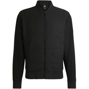 Hugo Boss, Heren, Jassen, Zwart, Maat: S Jersey,