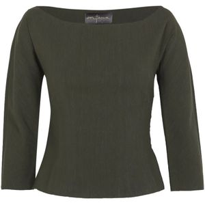 Cortana, Dames, Tops, Groen, Maat: L Linnen,