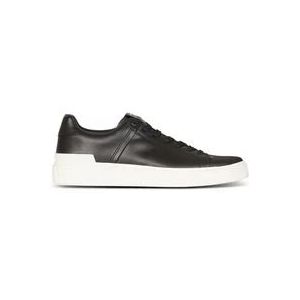 Balmain B-Court trainers van kalfsleer , Black , Heren , Maat: 41 EU