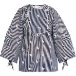 Munthe, Dames, Blouses & Shirts, Blauw, Maat: S