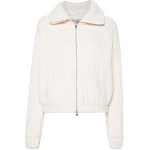 Herno, Dames, Truien, Wit, Maat: L Wol,