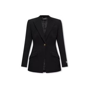 Versace Single-breasted blazer , Black , Dames , Maat: 2XS