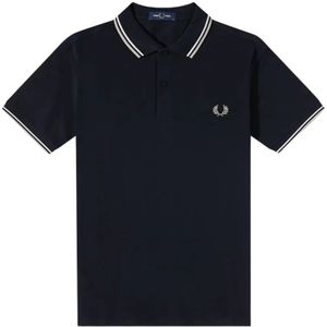 Fred Perry, Heren, Tops, Blauw, Maat: 2XL Katoen,