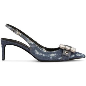 Dolce & Gabbana, Dames, Schoenen, Blauw, Maat: 37 1/2 EU Denim,