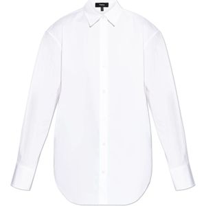 Theory, Dames, Blouses & Shirts, Wit, Maat: L Katoen,