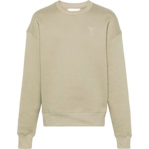 Ami Paris, Dames, Truien, Beige, Maat: S Katoen,