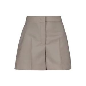Fendi Mohair High-Waisted Wool Skirt , Gray , Dames , Maat: XS