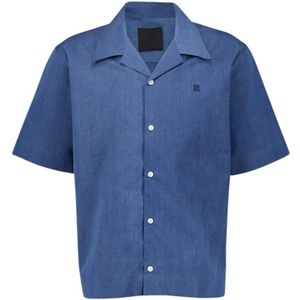 Givenchy, Heren, Overhemden, Blauw, Maat: L Denim,