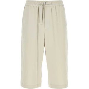 Ami Paris, Heren, Korte broeken, Beige, Maat: S Katoen,
